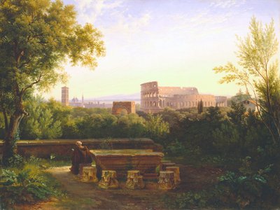 Ansicht des Kolosseums von den Orti Farnesiani, 1833 von Antoine Fèlix Boisselier